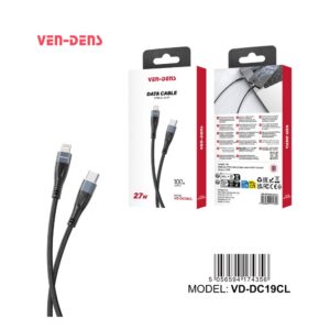 Ven-Dens Premium USB C to Lightning Braided Cable 30W 1m