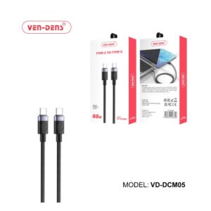 Ven-Dens USB C to USB C Cable 60W 1m