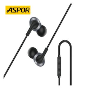 Aspor A250 Dynamic USB C Wired Earphones 1.2m