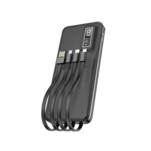Aspor A300 10000mAh Power Bank With Built In Cables