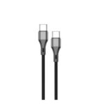 Aspor AC-19 60W USB C to USB C Nylon Braided Cable 1.2m