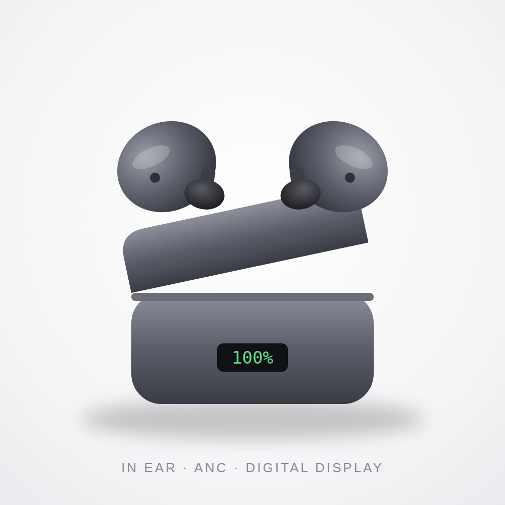 Wireless ANC Earbuds Pro, In Ear, New Model